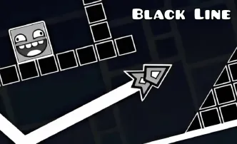 PLay Geometry Dash: Black Line now!