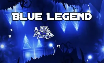 Play Geometry Dash Blue Legend now!
