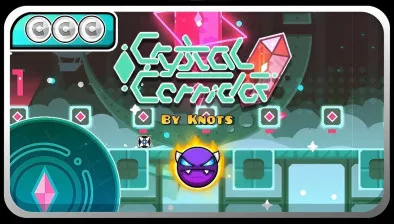 Play Game Geometry Dash Crystal Corridor Now