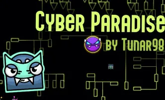 PLay Geometry Dash Cyber Paradise now!