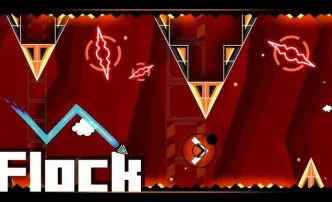 Play Geometry Dash Flock now!