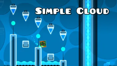 Play Game Geometry Dash Simple Cloud Now