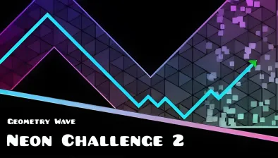 Play Game Geometry Wave Neon Challenge 2 Now