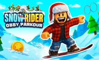 Play Snow Rider Obby Parkour now!