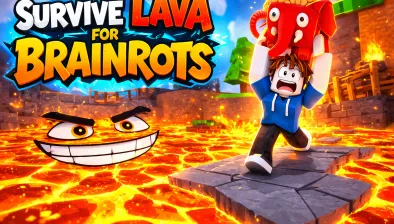 Play Game Survive Lava for Brainrots! Now