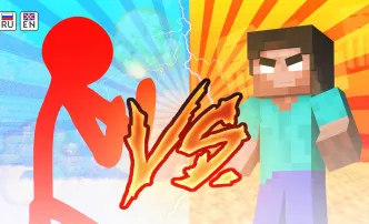 PLay Red Stickman vs Monster School now!